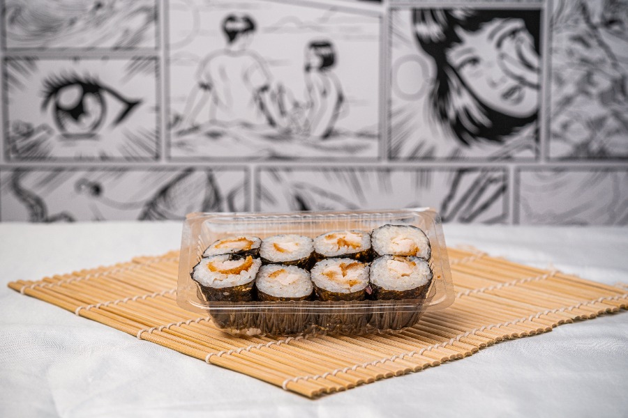 Chicken katsu white rice baby rolls