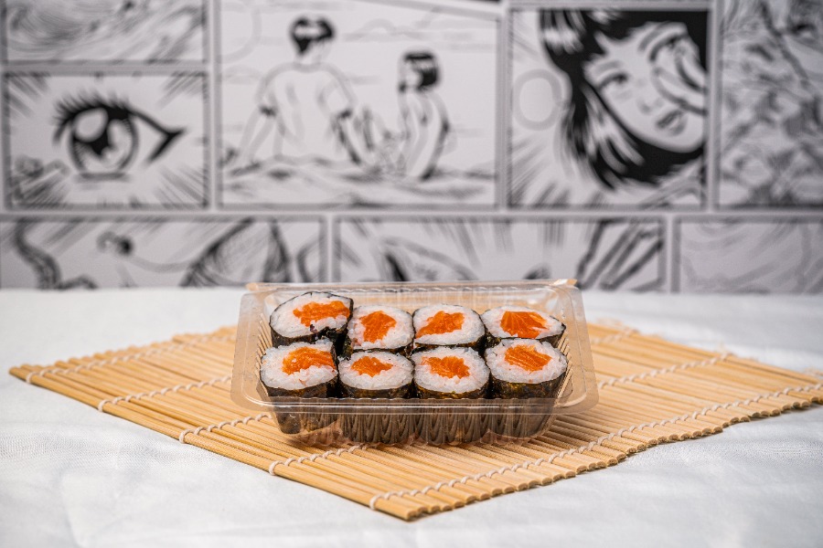 Salmon white rice baby rolls (GF)