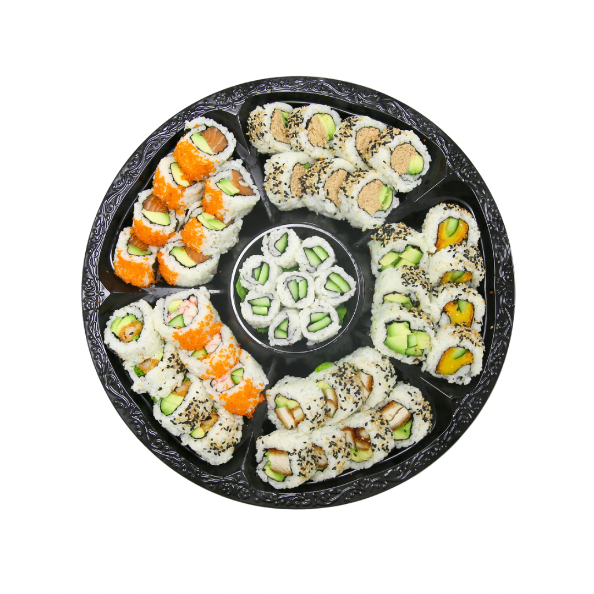 Inside-out rolls platter (white rice)