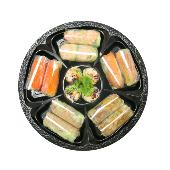 Rice paper rolls platter