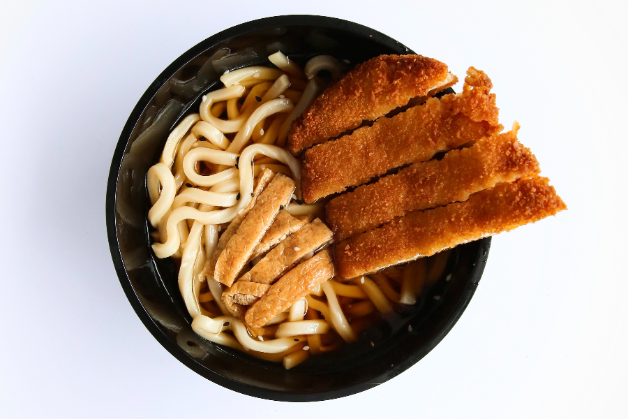 Chicken katsu udon