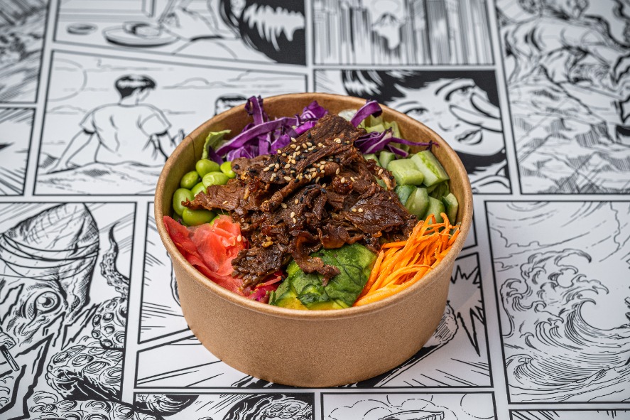 Teriyaki beef salad
