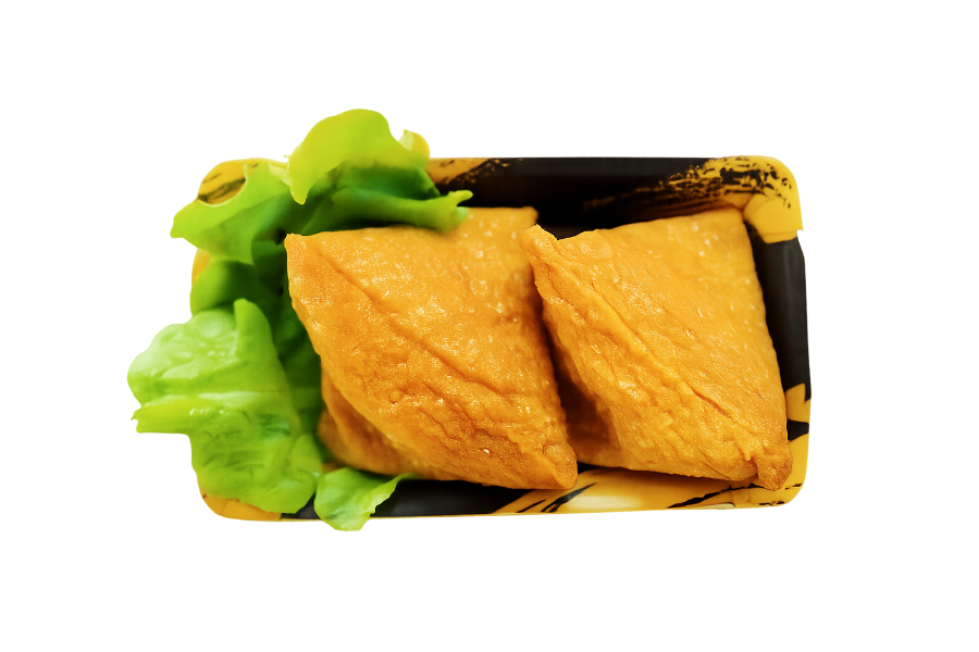 Plain inari (white rice, 2 inari) (V)