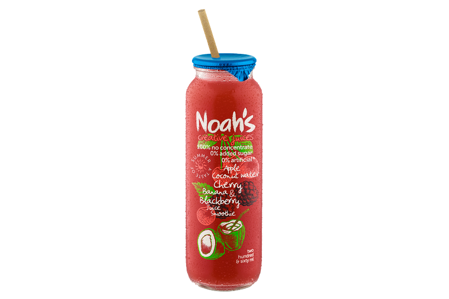 noahs juice apple cherry blackberry juice smoothie